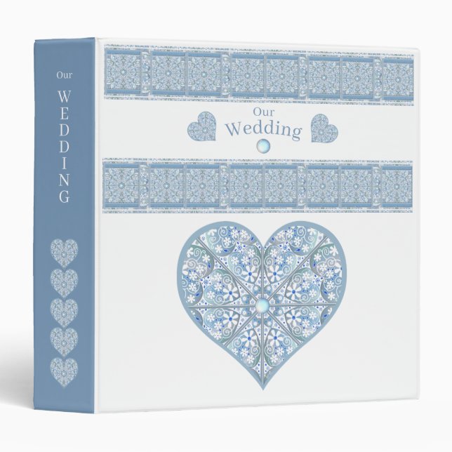 Classeur Céramique Lace Bleu clair (Devant/Côté)