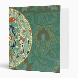 Classeur Cercle chinois antique bleu vert