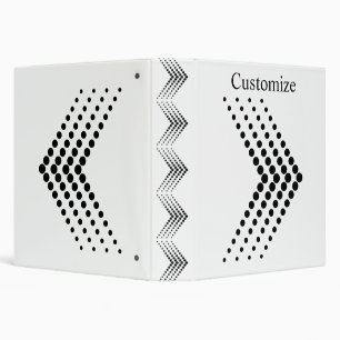 Classeur Cercle demi-ton Abstrait Zigzag Chevron