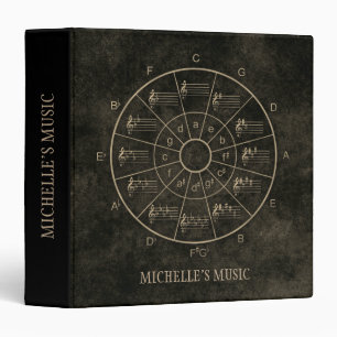 Classeur Cercle du cinquième design pour musiciens
