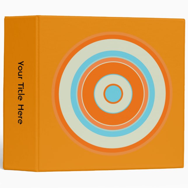 Classeur Cercles colorés 03 (Devant/Côté)