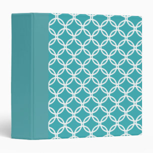 Classeur Cercles de dentelle turquoise