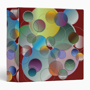 Classeur Cercles dimensionnels multicolores