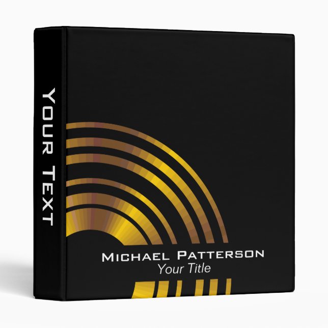 Classeur Cercles Exécutifs Modernes Professionnels Personna (Devant/Côté)