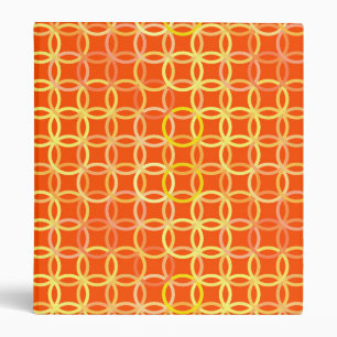 Classeur Cercles modernes du milieu du siècle, mandarine or