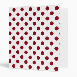 Classeur Cercles Pois rouges Crimson