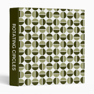 Classeur Cercles rotatifs (1 po) Kaki et Olive foncé