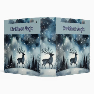 Classeur Cerf de Nuit d'Hiver Étoilé