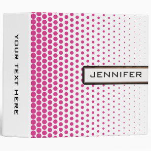 Classeur Cerise à pois élégant moderne blanc