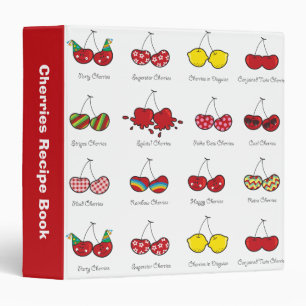 Classeur Cerise rouge effrontée drôle comique de cerises