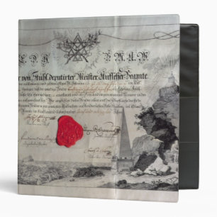 Classeur Certificat maçonnique, 1785