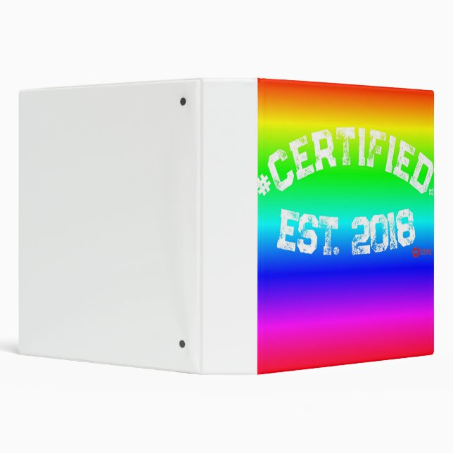 CLASSEUR CERTIFIÉ RAINBOW (Arrière-plan)