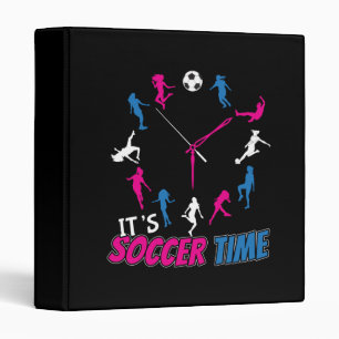 Classeur C'est le temps du soccer Citation de soccer pour f