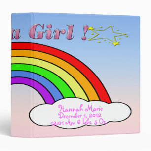 Classeur C'est une fille - livre de bébé de souvenir