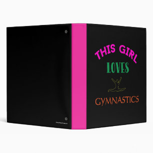 Classeur Cette Fille Aime La Gymnastique Citation Gymnaste