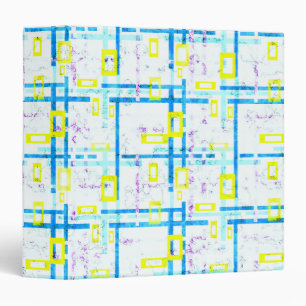 Classeur Chaîne rectangulaire de couleurs vives géométrique