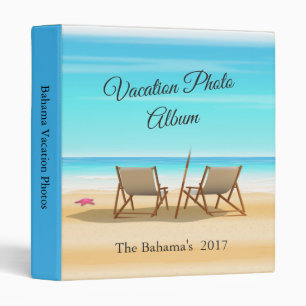 Classeur Chaises sur l'album photos de vacances de plage