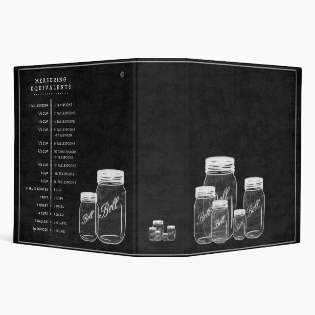 Classeur Chalkboard Mason Jars 2 pouces (Arrière-plan)