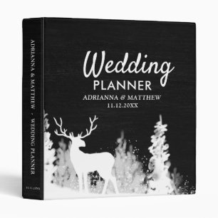 Classeur Chalkboard Reindeer Wedding planner de Noël