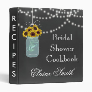 Classeur Chalkboard Sunflowers dans Mason Jar Dossier de re