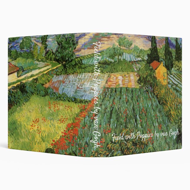 Classeur Champ avec des pavots par Vincent van Gogh (Arrière-plan)