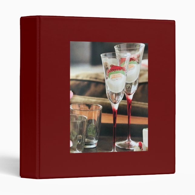 CLASSEUR ***CHAMPAGNE DE NOËL** POUR SOUVENIRS DE NOËL (Devant/Côté)