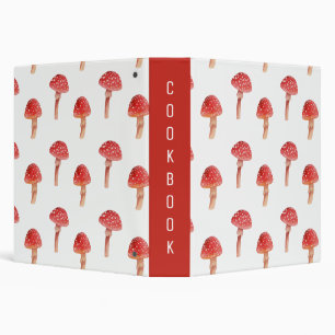 Classeur Champignons rouges poilus. Livre de cuisine agariq