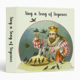Classeur Chanter une chanson de Sixpence, rime Vintage de N