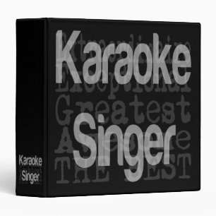 Classeur Chanteur de karaoke extraordinaire