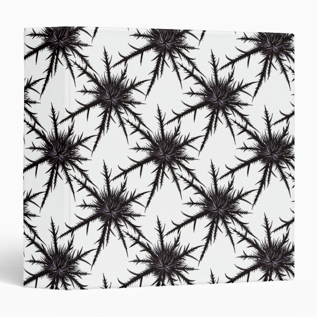 Classeur Chardon sec Sharp Thorns Motif botanique gothique (Devant/Côté)