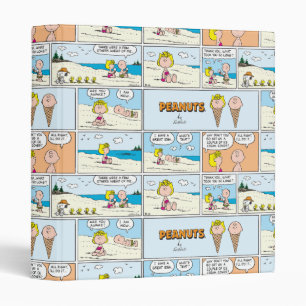 Classeur Charlie Brown & Glace Sally À La Plage