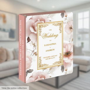 Classeur Charmant album mariage floral blush