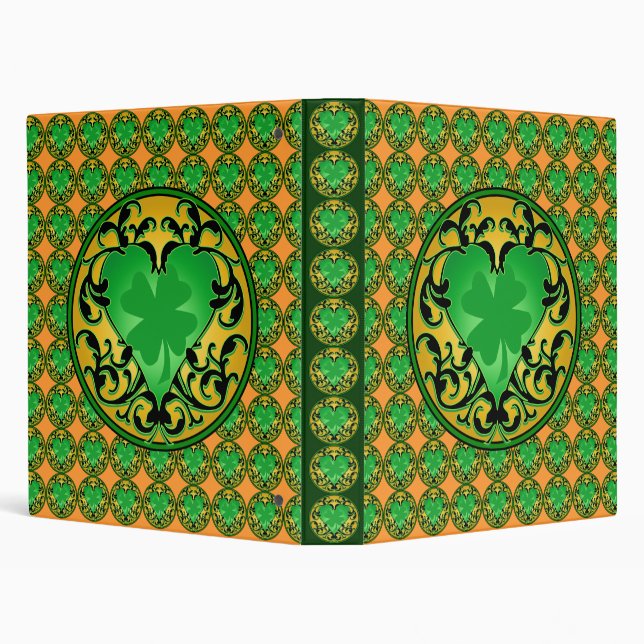 Classeur Charme chanceux du coeur de St Patrick (Arrière-plan)