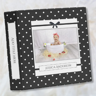 Classeur Charming Black White Photo Baby Memory