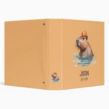 Charming mignonne Capybara avec Orange et nom des 