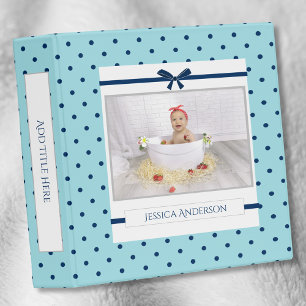 Classeur Charming Navy Blue Photo Baby Memory