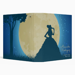 Classeur Charro Silhouette avec Lune Quinceanera