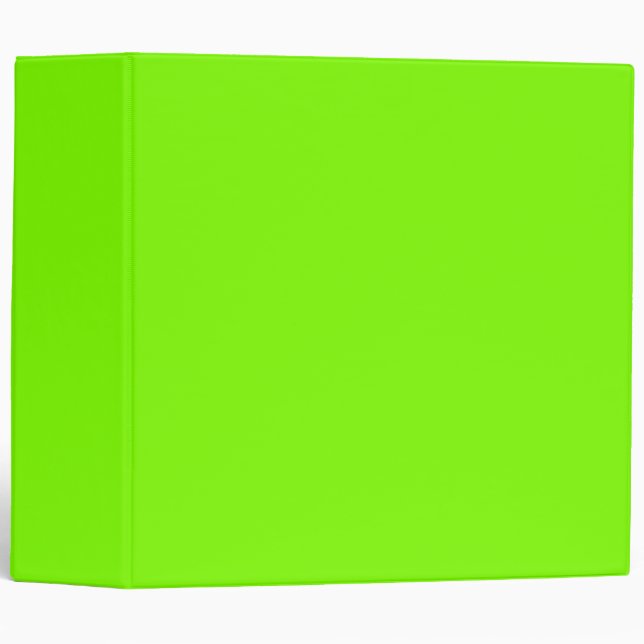 Classeur Chartreuse Uni | Classique (Devant/Côté)