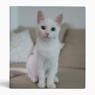 Classeur chat blanc Zazzle_Growshop.