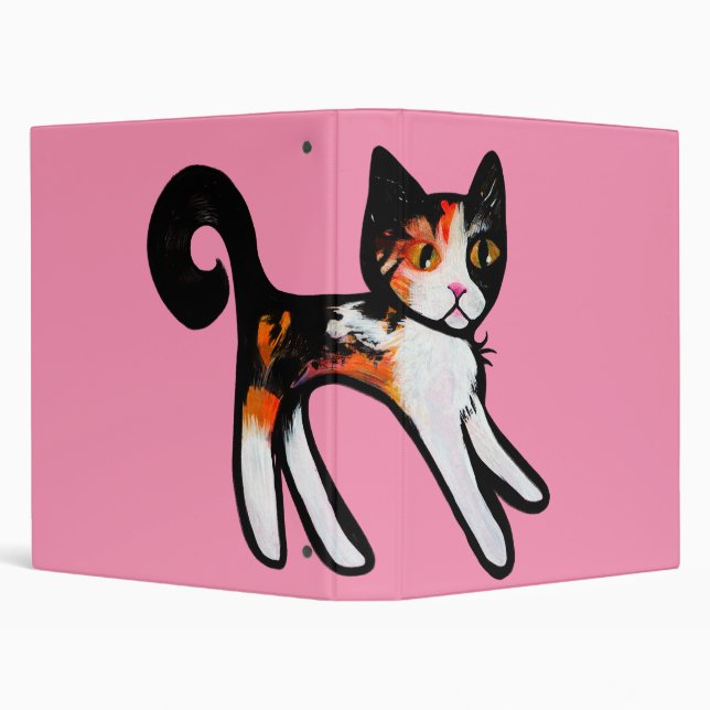 Classeur Chat calico fou                                   (Arrière-plan)