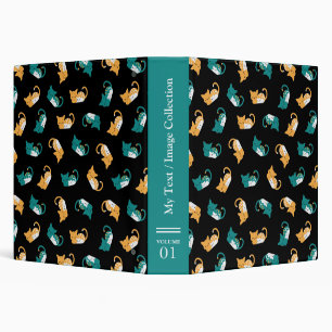 Classeur Chat couché mignon motif III