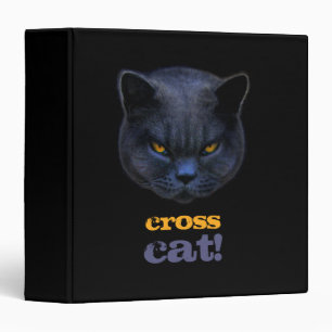 Classeur Chat croisé drôle