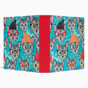 Classeur Chat dans le casquette