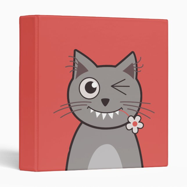 Classeur Chat de Funny (Devant/Côté)