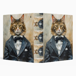 Classeur Chat en costume