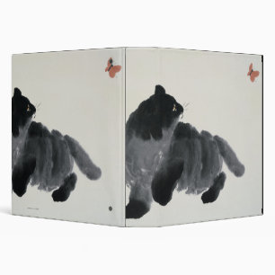 Classeur Chat et papillon