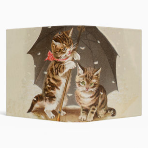 Classeur Chat Kitten chaton antique vintage jolie mignonne