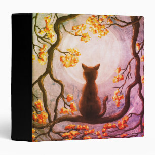 Classeur Chat lunatique dans l'art de peinture de Pleine