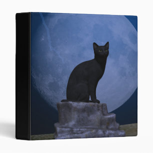 Classeur Chat Lune