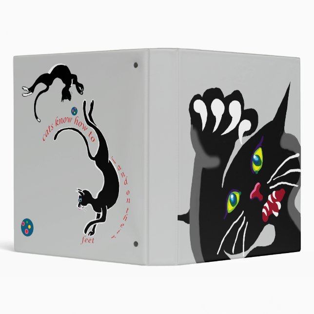 Classeur chat noir (Arrière-plan)